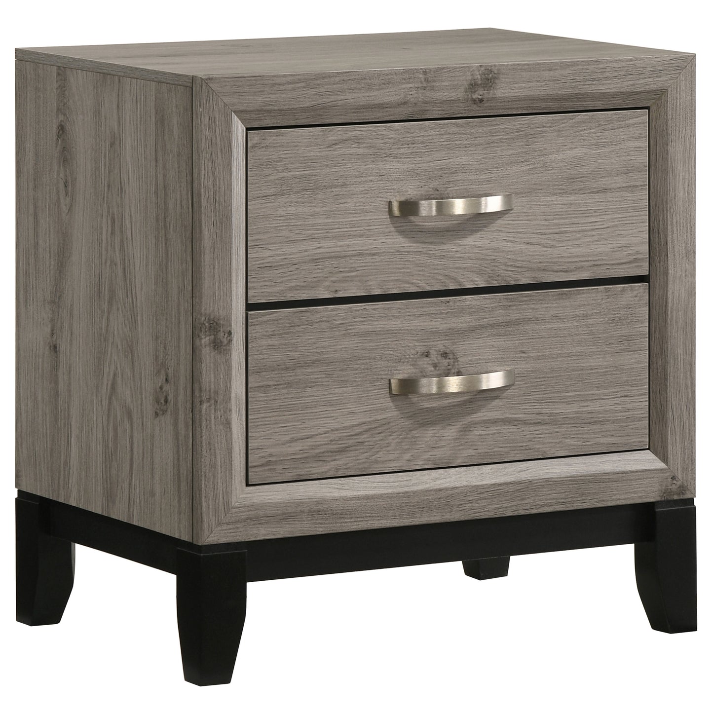 Valen 2-drawer Nightstand Bedside Table Light Taupe