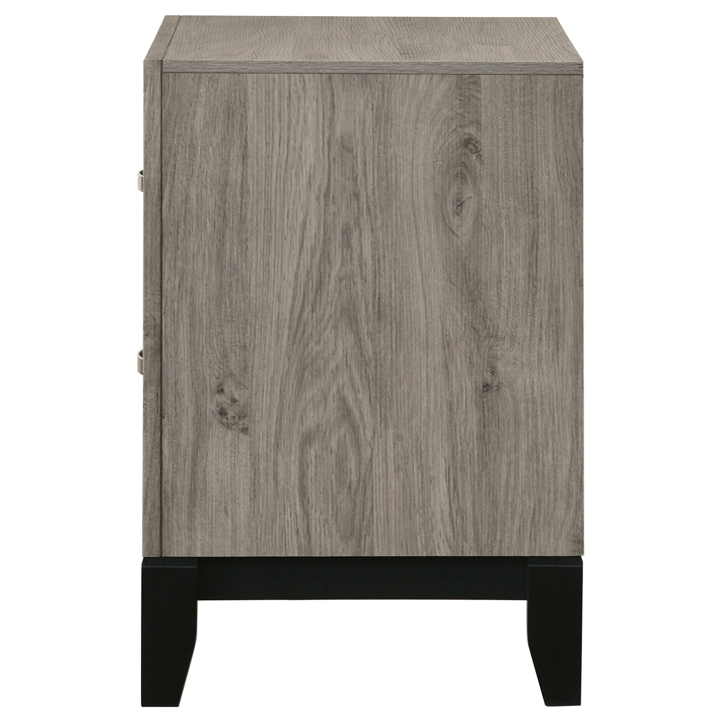 Valen 2-drawer Nightstand Bedside Table Light Taupe