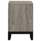 Valen 2-drawer Nightstand Bedside Table Light Taupe