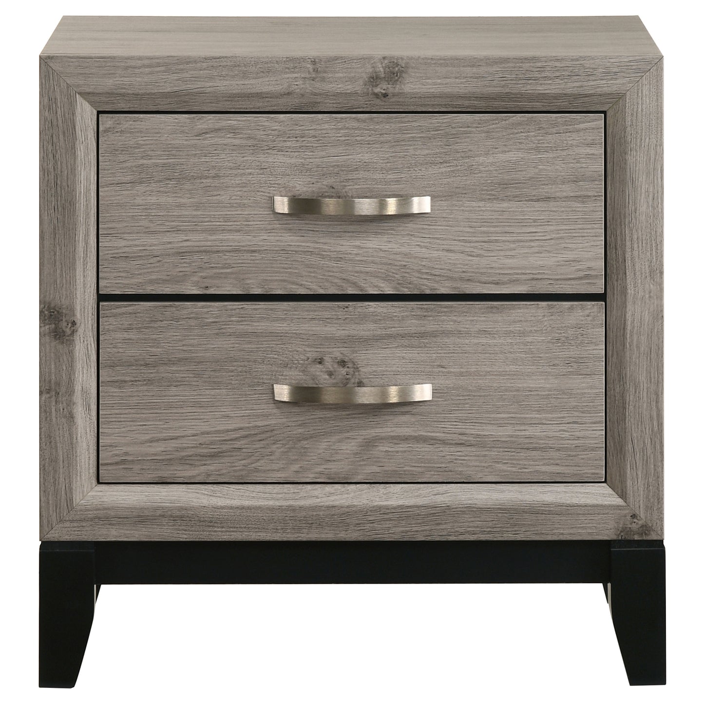 Valen 2-drawer Nightstand Bedside Table Light Taupe