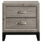 Valen 2-drawer Nightstand Bedside Table Light Taupe