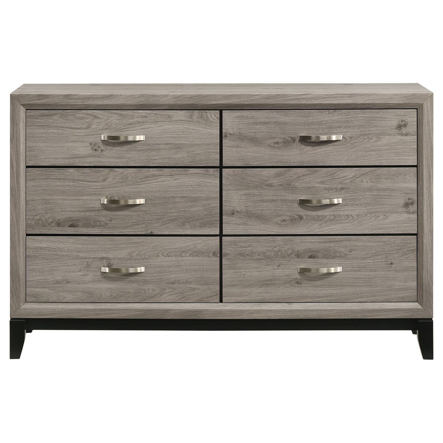 Valen 6-drawer Bedroom Dresser Cabinet Light Taupe