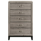 Valen 5-drawer Bedroom Chest of Drawers Light Taupe