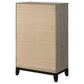 Valen 5-drawer Bedroom Chest of Drawers Light Taupe