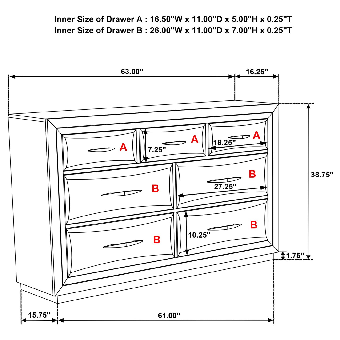 Atlas 4-piece California King Bedroom Set Dark Oak
