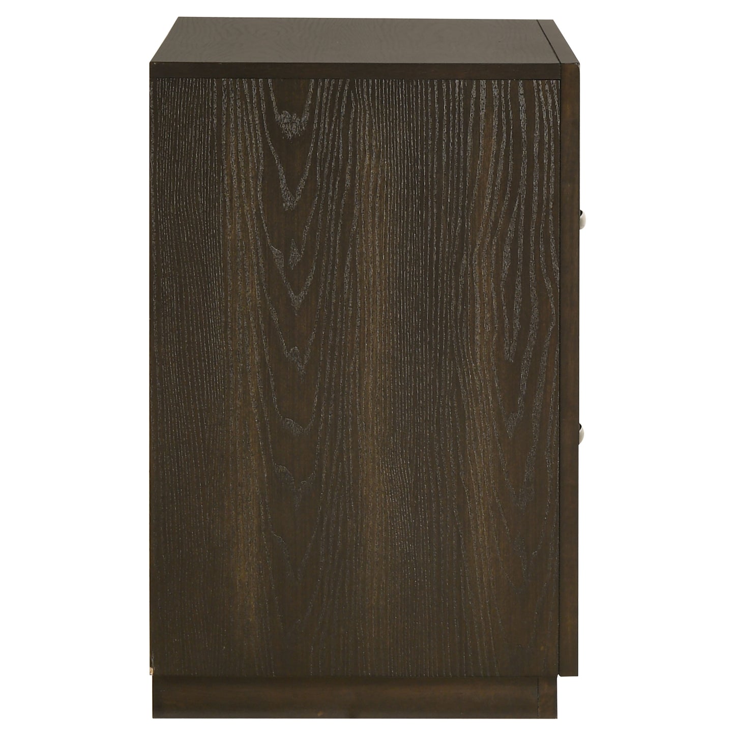 Atlas 2-drawer Bedroom Nightstand Bedside Table Dark Oak