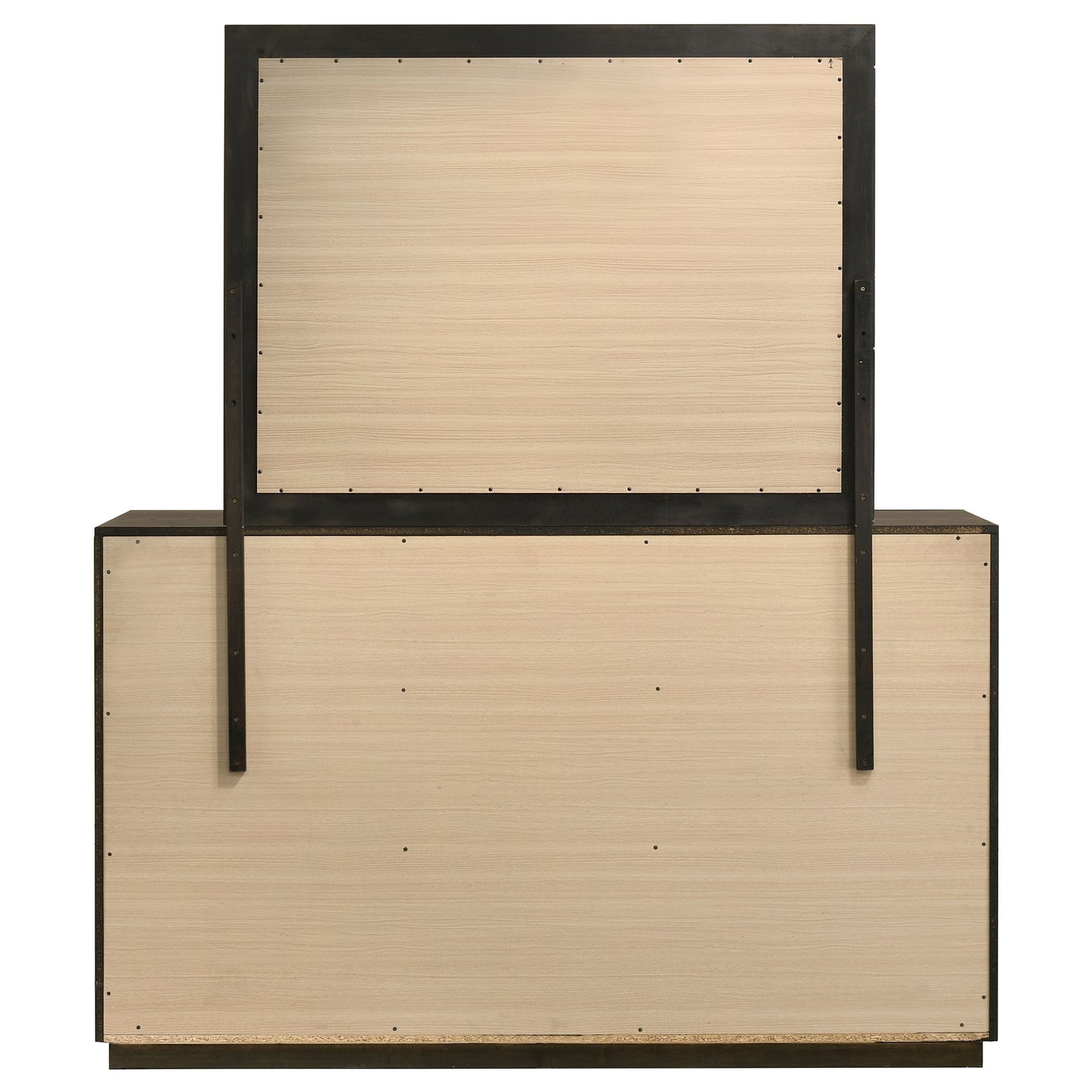 Atlas 7-drawer Bedroom Dresser and Mirror Set Dark Oak