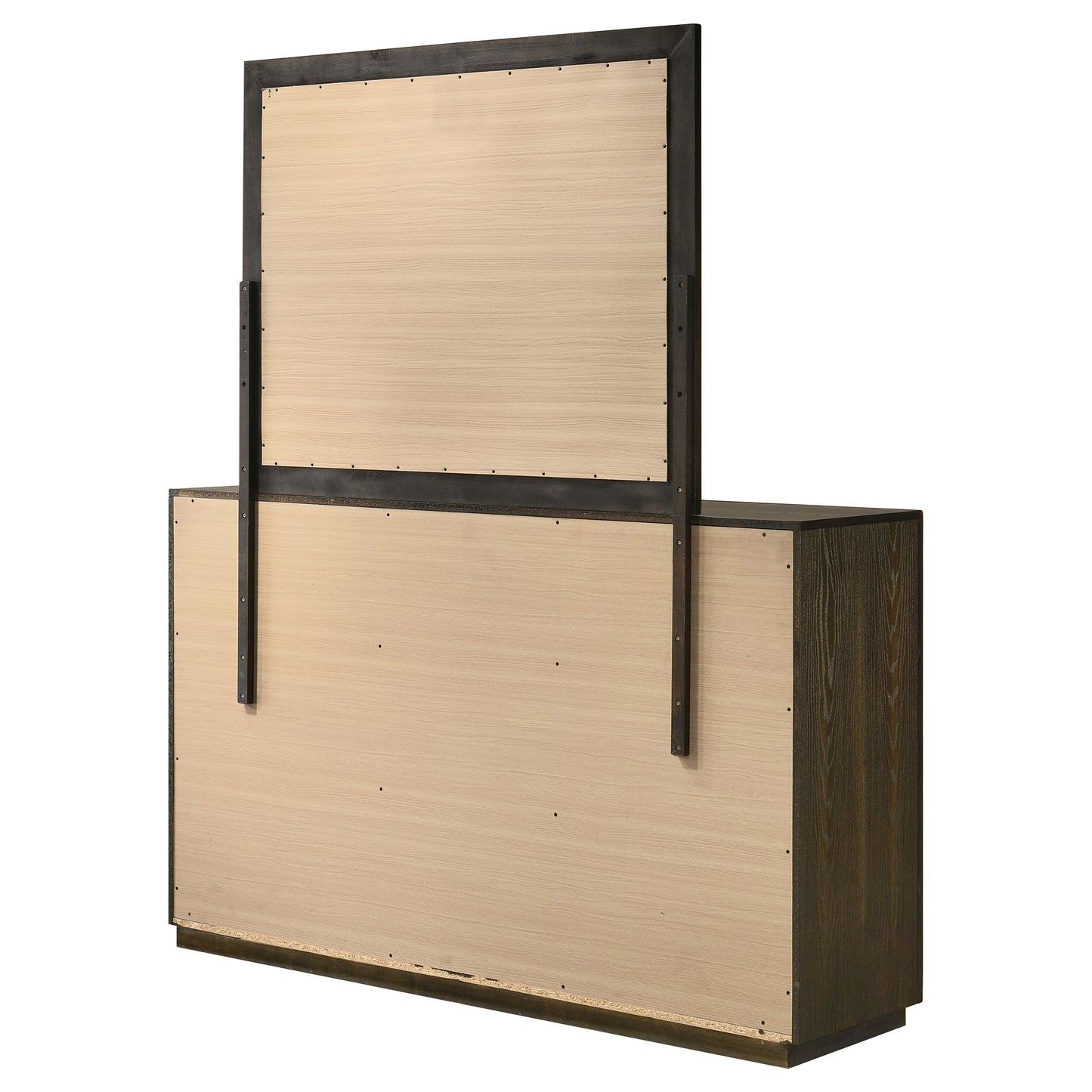 Atlas 7-drawer Bedroom Dresser and Mirror Set Dark Oak