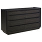 Leandro 5-piece California King Bedroom Set Burnished Black