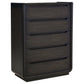 Leandro 5-piece California King Bedroom Set Burnished Black