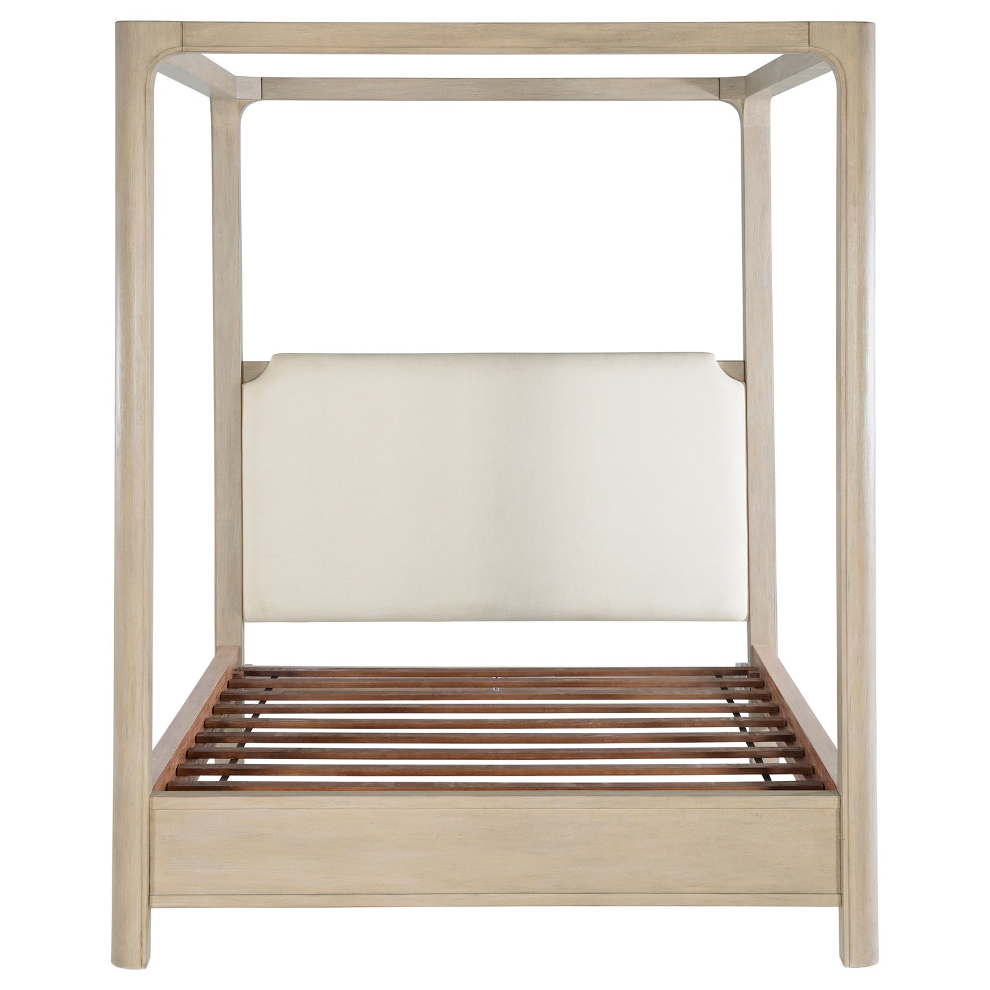 Solano 83-inch California King Canopy Bed Weathered Mango