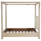 Solano 83-inch California King Canopy Bed Weathered Mango