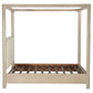 Solano 83-inch California King Canopy Bed Weathered Mango