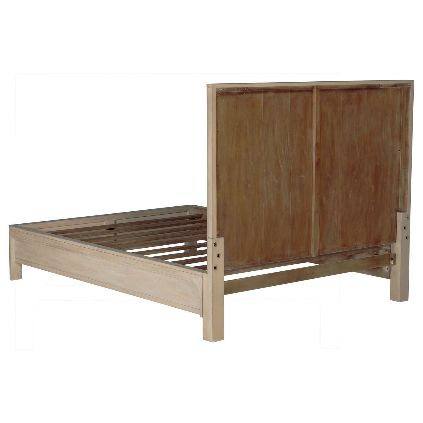 Solano 81-inch California King Panel Bed Weathered Mango