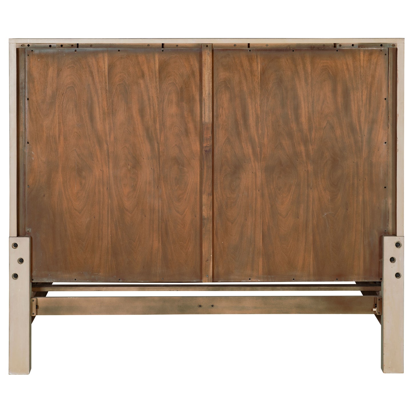 Solano 81-inch California King Panel Bed Weathered Mango