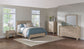 Solano 81-inch California King Panel Bed Weathered Mango