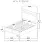 Hendricks Queen Panel Headboard Platform Bed Light Oak