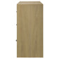 Hendricks 6-drawer Bedroom Dresser Storage Cabinet Light Oak