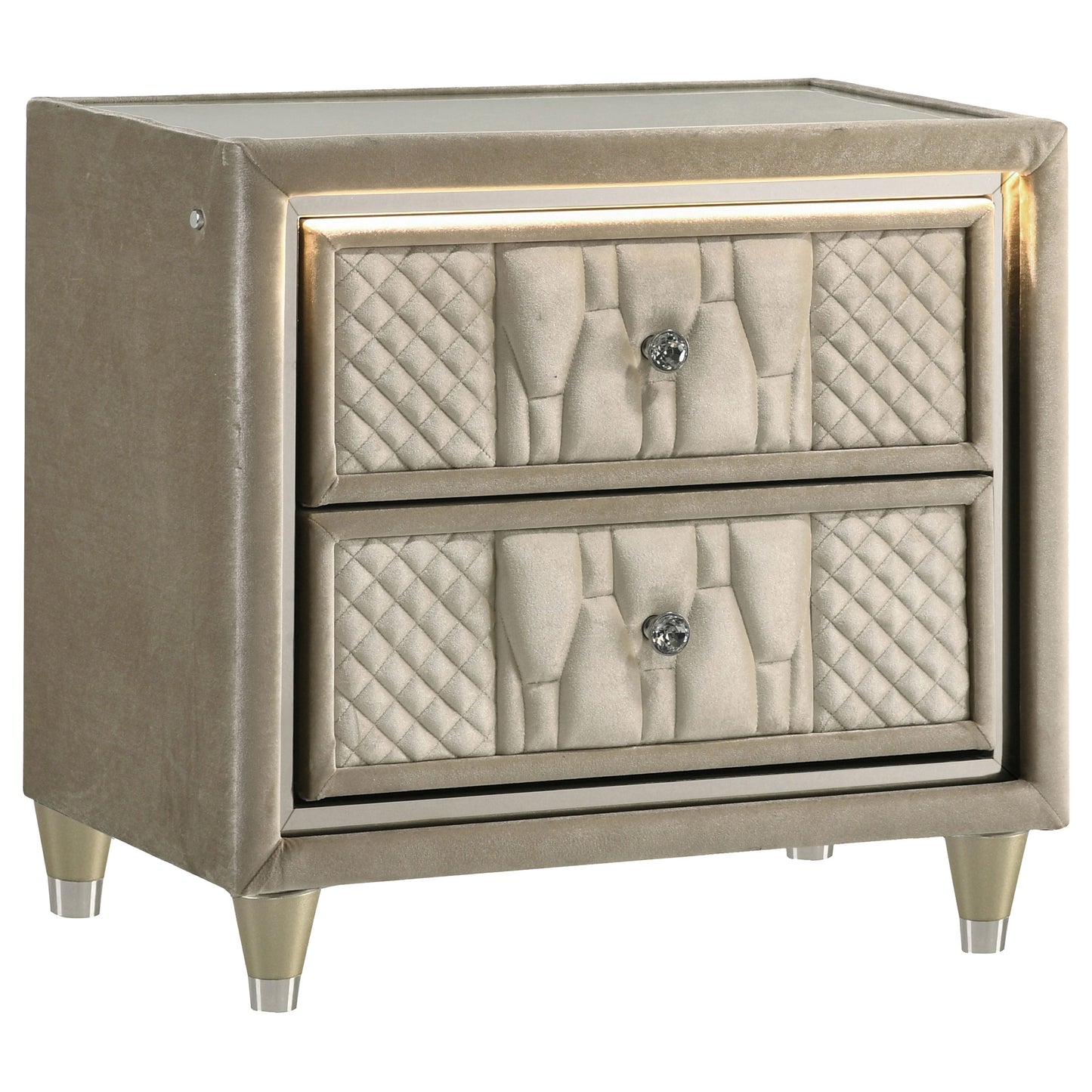 Lorient 5-piece California King Bedroom Set Ivory and Camel