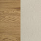 Bennett 78-inch Eastern King Upholstered Panel Bed Cream and Light Oak