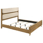 Bennett California King Upholstered 5-Piece Modern Bedroom Set Light Oak
