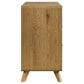 Bennett Mid-Century 6-Drawer Rubberwood Dresser Light Oak