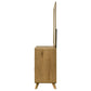 Bennett Mid-Century 2-Piece 6-Drawer Dresser and Mirror Light Oak