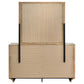 Leanne 6-drawer Sinter Stone Top Dresser and Mirror Light Oak