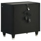 Ravenne 5-piece Velvet Upholstered California King LED Bedroom Set Black