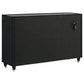 Ravenne 8-drawer Velvet Upholstered LED Dresser Cabinet Black