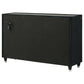Ravenne 8-drawer Velvet Upholstered LED Dresser Cabinet Black