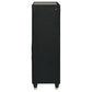 Ravenne 5-drawer Velvet Upholstered LED Chest of Drawers Black