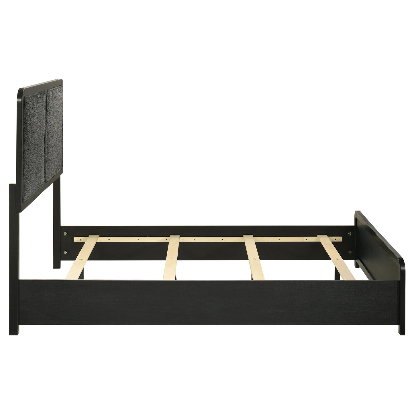Cavelle 51-inch Upholstered Full Panel Bed Black