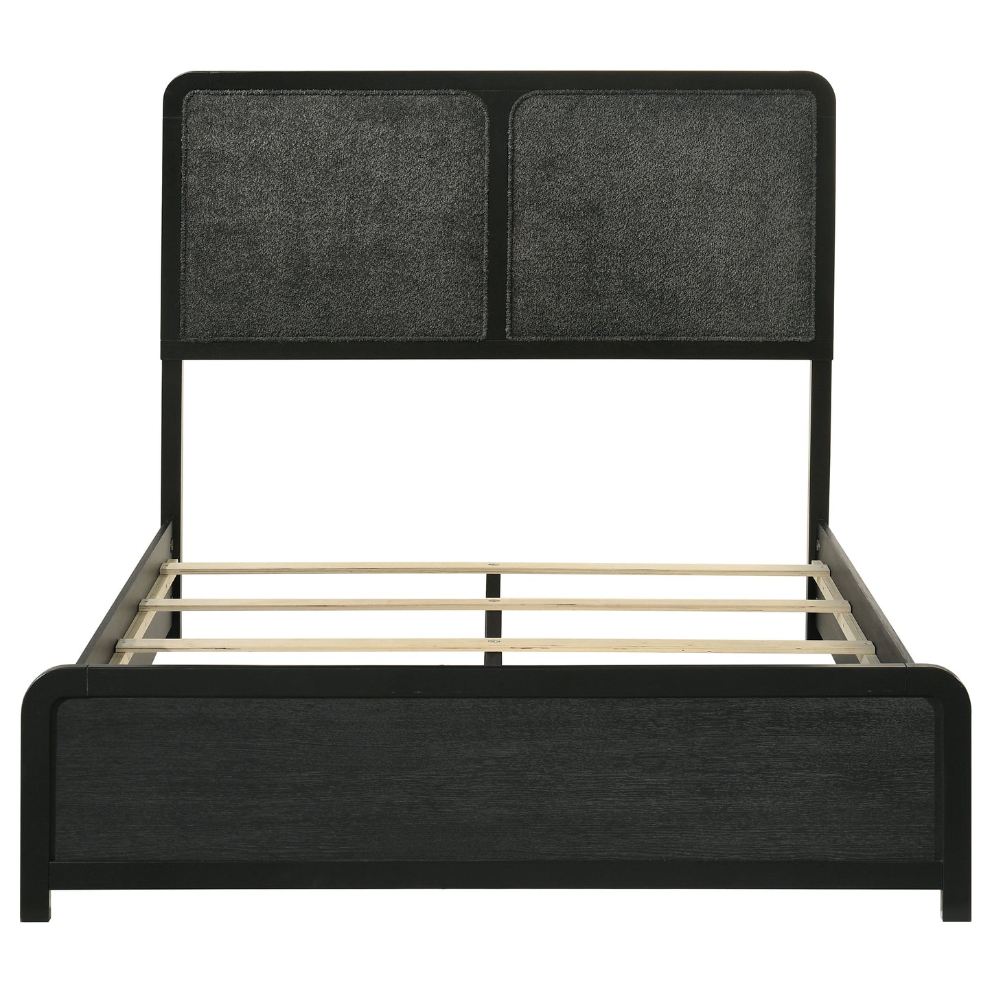 Cavelle 51-inch Upholstered Full Panel Bed Black