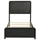 Cavelle 51-inch Upholstered Twin Panel Bed Black
