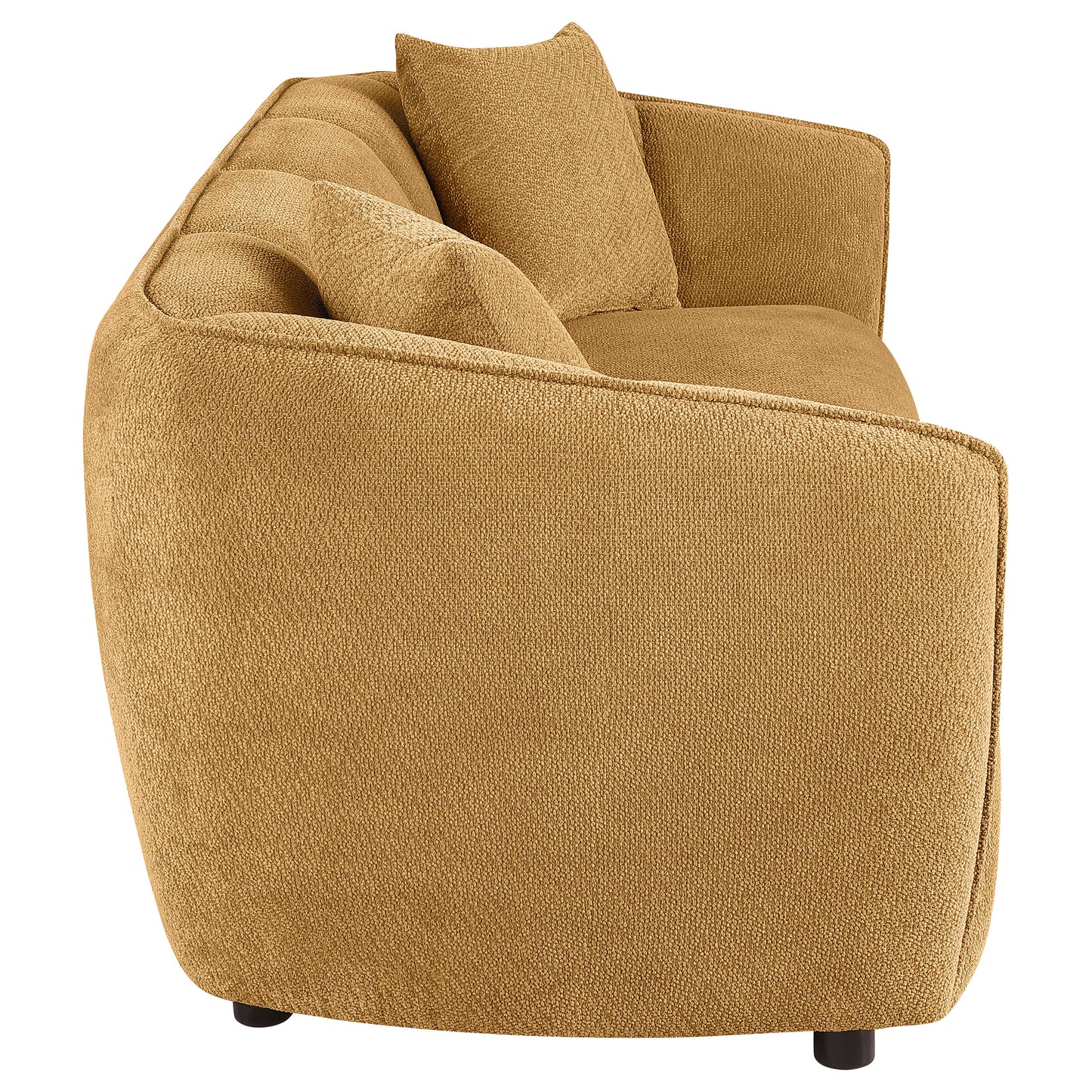 Aleisha Fabric Upholstered Sofa Mustard Yellow