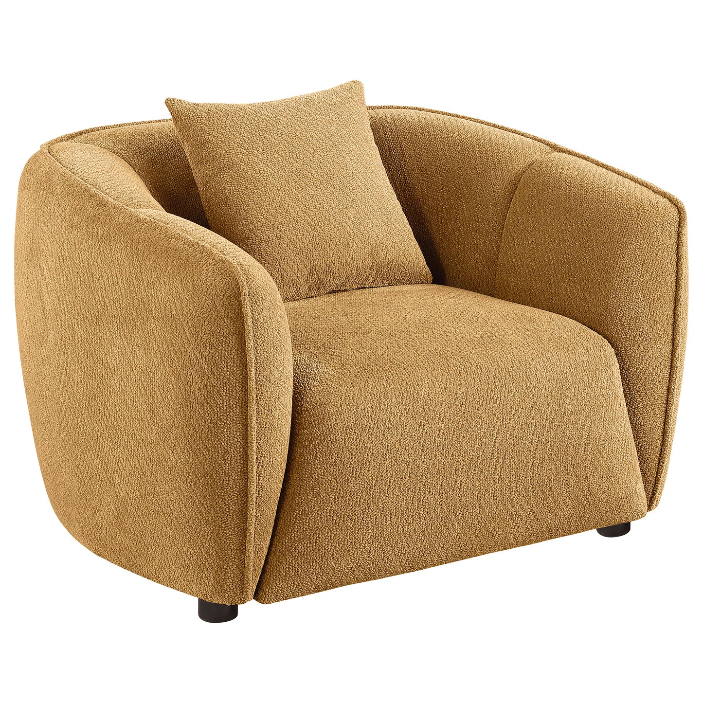 Aleisha 3-piece Fabric Upholstered Sofa Set Mustard Yellow