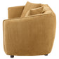 Aleisha Fabric Upholstered Loveseat Mustard Yellow