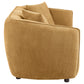 Aleisha Fabric Upholstered Loveseat Mustard Yellow