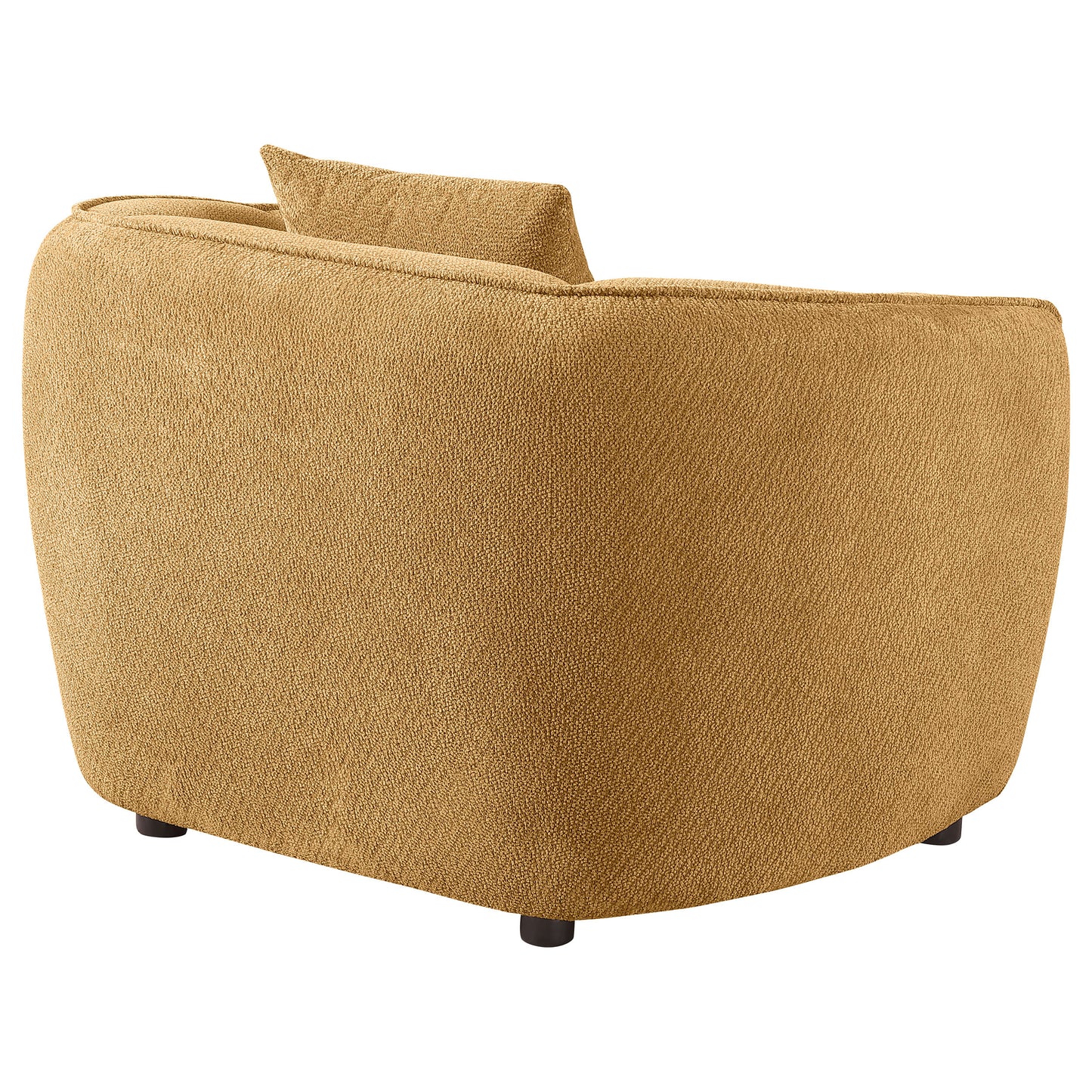 Aleisha Fabric Upholstered Accent Chair Mustard Yellow