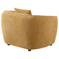 Aleisha Fabric Upholstered Accent Chair Mustard Yellow