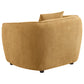 Aleisha Fabric Upholstered Accent Chair Mustard Yellow