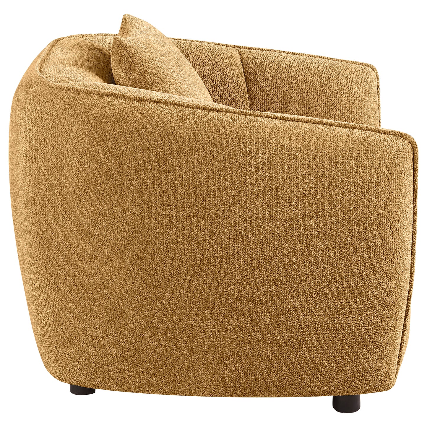 Aleisha Fabric Upholstered Accent Chair Mustard Yellow