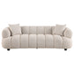 Whitney Contemporary Channel Tufted Woven Fabric Upholstered Sofa