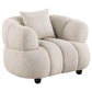 Whitney Contemporary Channel Tufted Woven Fabric Upholstered Sofa Set