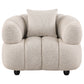 Whitney Contemporary Channel Tufted Woven Fabric Upholstered Accent Chair