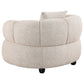 Whitney Contemporary Channel Tufted Woven Fabric Upholstered Accent Chair