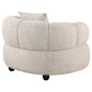 Whitney Contemporary Channel Tufted Woven Fabric Upholstered Accent Chair