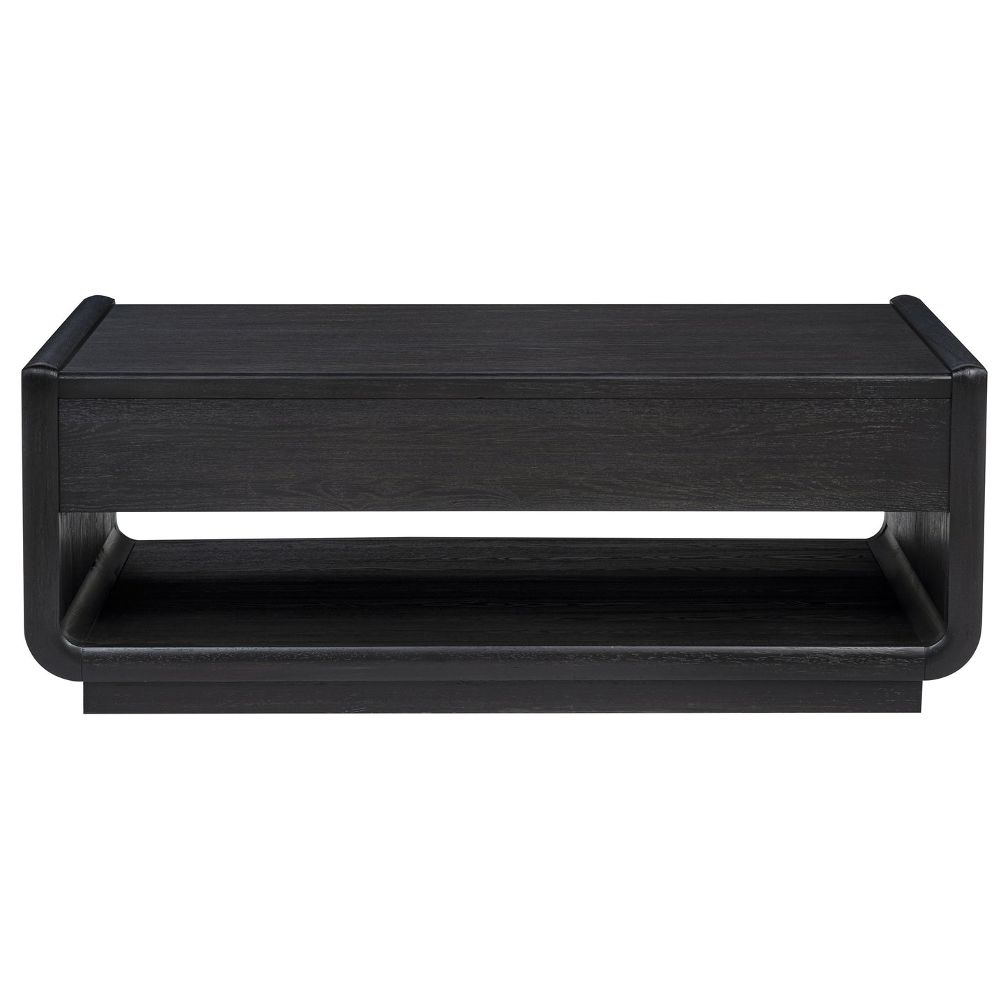 Leandro 2-drawer Wood Cocktail Coffee Table Burnished Black