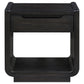 Leandro 2-piece Wood Coffee and End Table Set Burnished Black